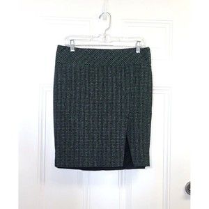 Express Design Studio Skirt Size 6 Straight Knee Length Lined Pocket Tweed EUC